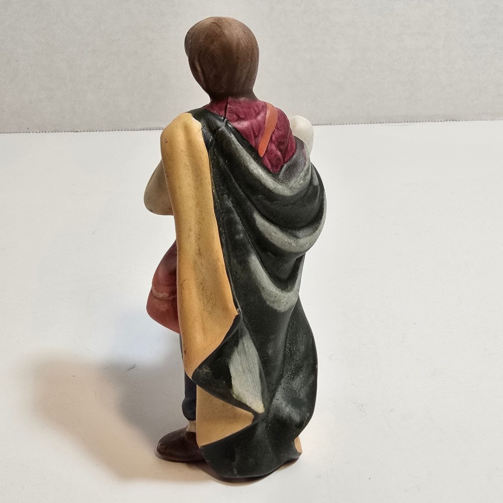 Shepherd with‎ Lamb Nativity Figurine Ceramic Christmas Decor Collectible - Picture 4 of 7